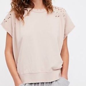 Free people Distressed pullover
